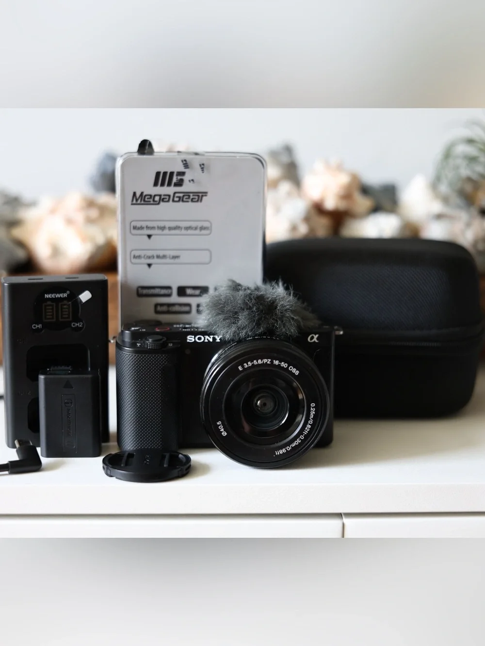Sony Alpha ZV-E10 Black Mirrorless Camera with 16-50mm Kit Lens & accessories